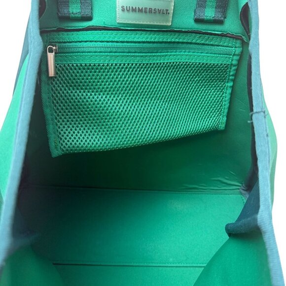 Summersalt Beach Bag Green Large Tote Scuba Neoprene Beach Pool - Picture 4 of 8
